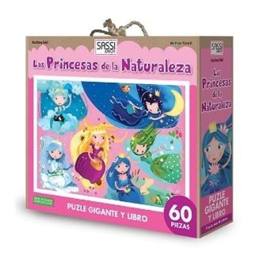 LAS PRINCESAS DE LA NATURALEZA - LIBRO + PUZLE GIGANTE 60 PZ