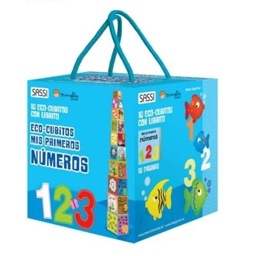 MIS PRIMEROS NUMEROS - ECO CUBITOS - LIBRO + CUBITOS APILABL