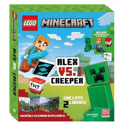 LEGO MINECRAFT - ALEX VS. CREEPER - 2 LIBROS