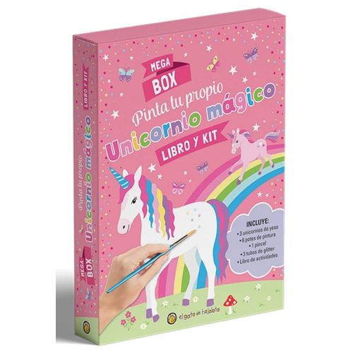 PINTA TU PROPIO UNICORNIO MAGICO - MEGA BOX - LIBRO + KIT PINTA TU PROPIO UNICORNIO MAGICO - MEGA BOX - LIBRO + KIT