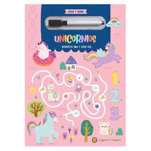 UNICORNIOS - JUEGO Y BORRO UNICORNIOS - JUEGO Y BORRO