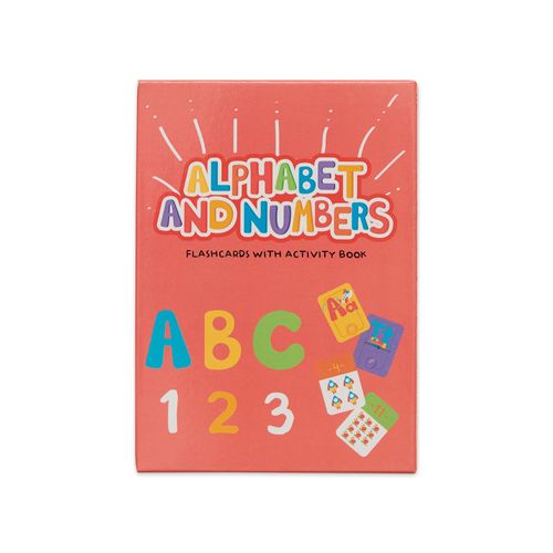 ALPHABET AND NUMBERS - 50 FLASHCARDS + ACTIVITY BOOK - EDUCA