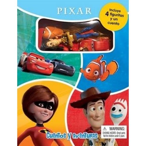 LIBRO CUENTOS Y AVENTURAS - PIXAR - CUENTO + 4 FIGURAS LIBRO CUENTOS Y AVENTURAS - PIXAR - CUENTO + 4 FIGURAS