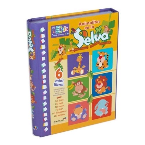 ANIMALITOS EN LA SELVA - 6 MINI LIBROS - MI CAJA DE CUENTOS