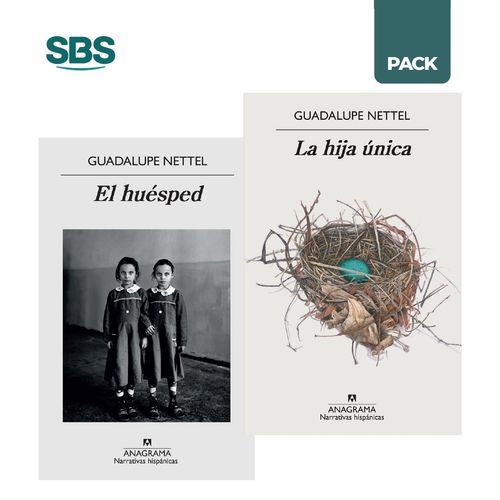 HUESPED + HIJA UNICA - NETTEL - 2 LIBROS