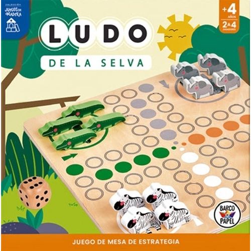 LUDO DE LA SELVA - JUEGO DE MADERA