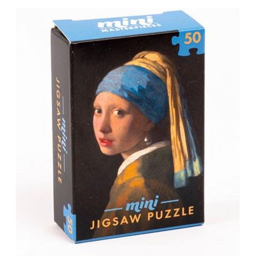 GIRL WITH A PEARL EARRING - MINI JIGSAW PUZZLE - 50 PIECE