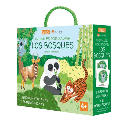 LOS BOSQUES - ANIMALES POR SALVAR - LIBRO + MEMO-FICHAS