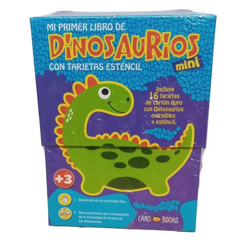 MI PRIMER LIBRO DE DINOSAURIOS MINI - CON TARJETAS STENCIL MI PRIMER LIBRO DE DINOSAURIOS MINI - CON TARJETAS STENCIL