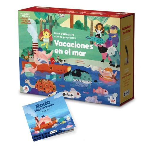 VACACIONES EN EL MAR - LIBRO + 6 PUZLES
