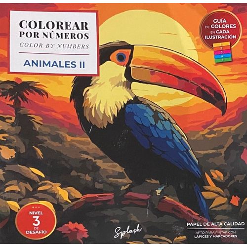 ANIMALES 2 - COLOREAR POR NUMEROS ANIMALES 2 - COLOREAR POR NUMEROS