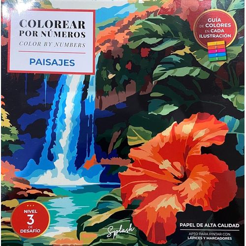 PAISAJES - COLOREAR POR NUMEROS PAISAJES - COLOREAR POR NUMEROS