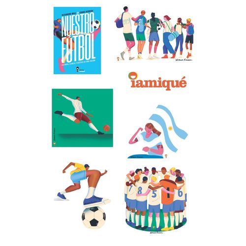 STICKERS A NUESTRO FUTBOL - PROMO IAMIQUE STICKERS A NUESTRO FUTBOL - PROMO IAMIQUE