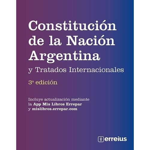 CONSTITUCION DE LA NACION ARGENTINA Y TRATADOS INTERNACIONAL