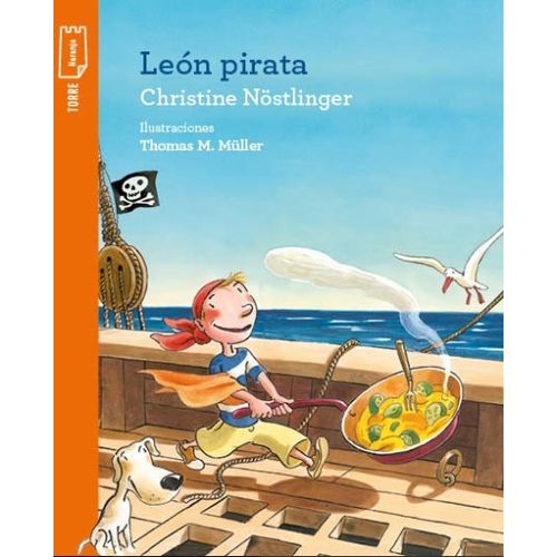 LIBRO LEON PIRATA - TORRE DE PAPEL NARANJA