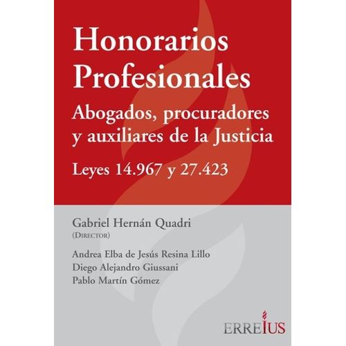 HONORARIOS PROFESIONALES - GABRIEL HERNAN QUADRI