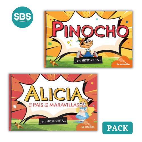 PACK EN HISTORIETA - ALICIA + PINOCHO - 2 LIBROS PACK EN HISTORIETA - ALICIA + PINOCHO - 2 LIBROS