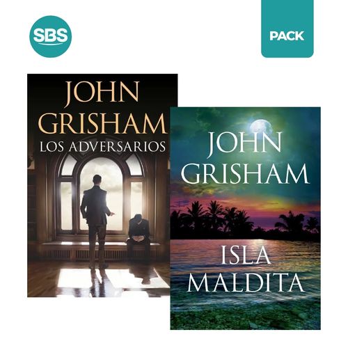 ADVERSARIO + ISLA MALDITA - 2 LIBROS - GRISHAM