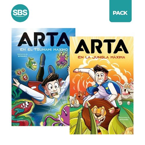 ARTA EN EL TSUNAMI MAXIMO + ARTA EN LA JUNGLA MAXIMA - 2 LIB