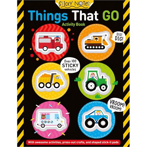 STICKY NOTES THINGS THAT GO ACTIVITY BOOK