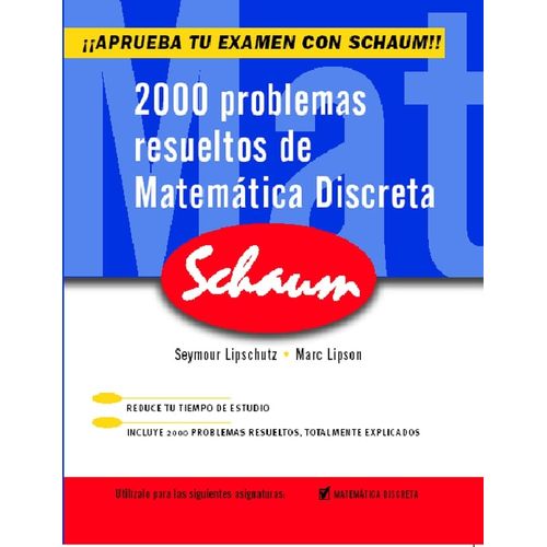 2000 PROBLEMAS RESUELTOS DE MATEMATICA DISCRETA - LIPSCHUTZ