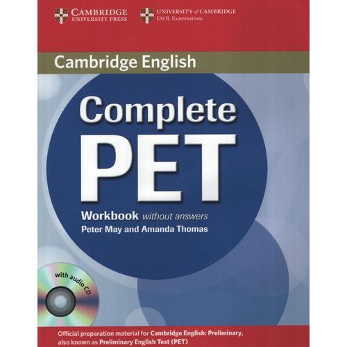 COMPLETE PET - WORKBOOK NO KEY + AUDIO CD