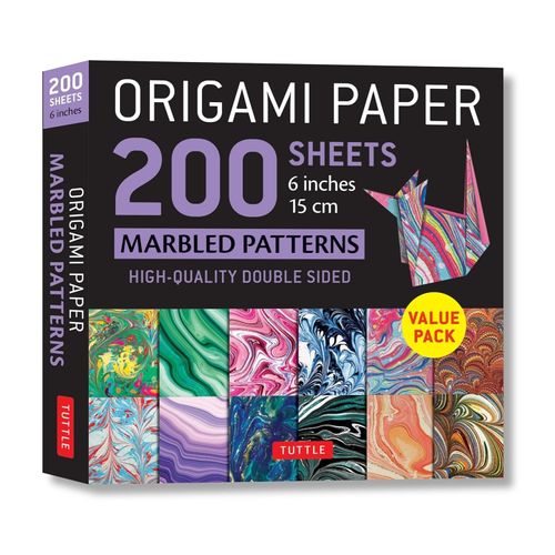 ORIGAMI PAPER 200 MARBLED PATTERNS