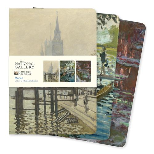 NATIONAL GALLERY: MONET - SET OF 3 MIDI NOTEBOOKS