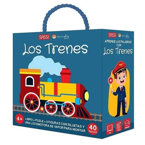 LOS TRENES - LIBRO + PUZLE + 10 FIGURAS