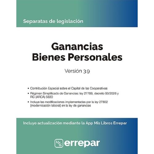 GANANCIAS - BIENES PERSONALES VERSION 3.9 2026