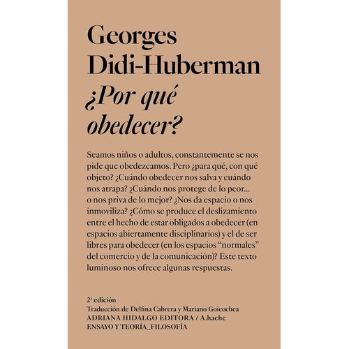 POR QUE OBEDECER? - GEORGES DIDI-HUBERMAN