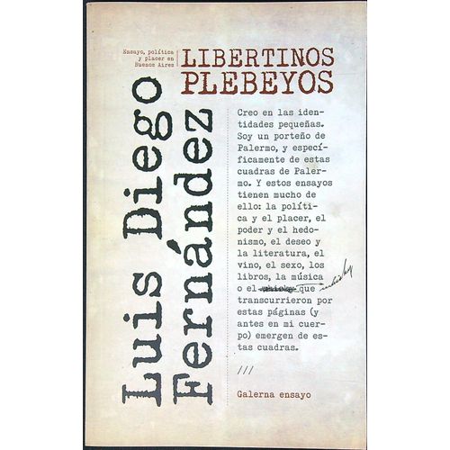 LIBERTINOS PLEBEYOS - LUIS DIEGO FERNANDEZ