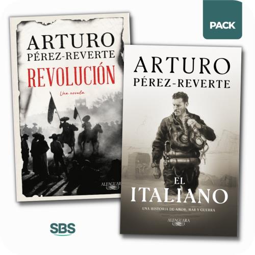 REVOLUCION + EL ITALIANO - 2 LIBROS - PEREZ REVERTE - ComproMisLibros SBS