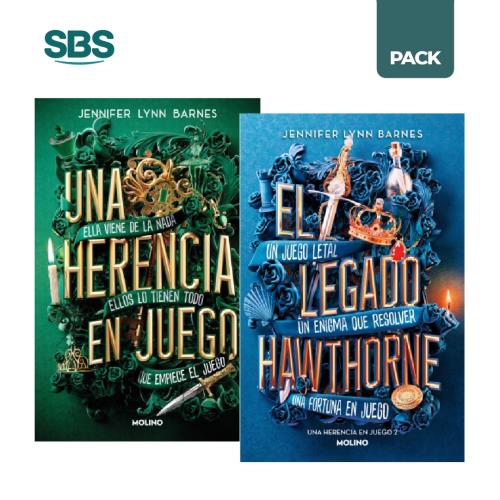 UNA HERENCIA EN JUEGO + LEGADO HAWTHORNE - BARNES - 2 LIBROS - SBS