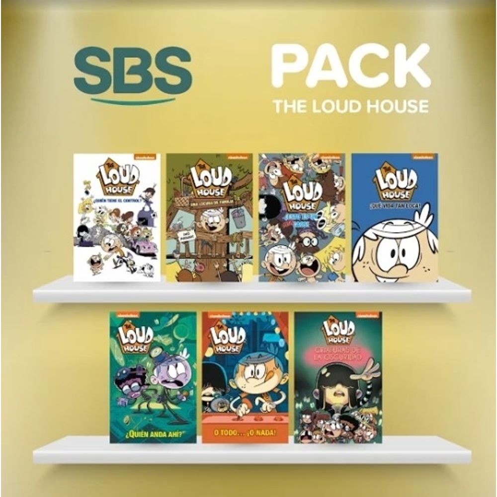 THE LOUD HOUSE PACK 1-7 - NICKELODEON 7 LIBROS - ComproMisLibros SBS